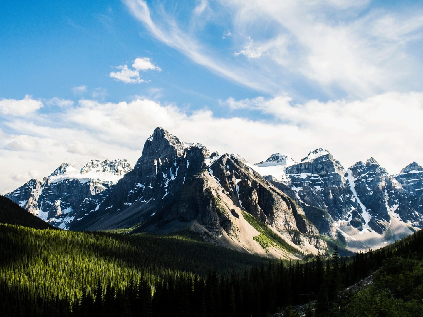 Fairview Mountain from Lake Louise, Canada